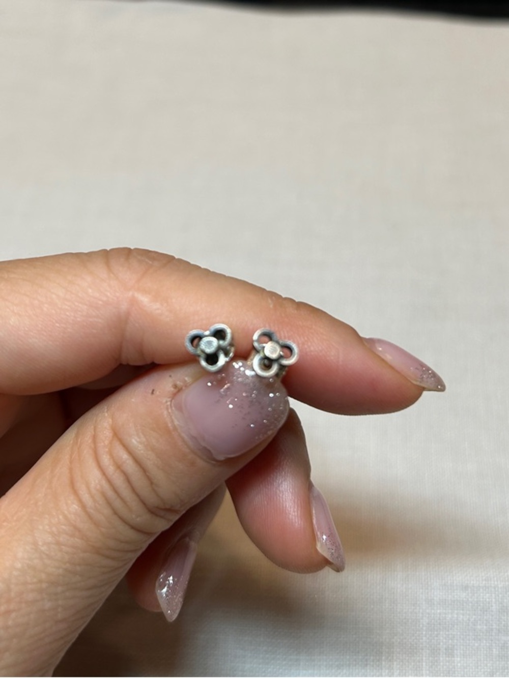 Jessi Taylor - Silver Floral Trio Stud Earrings